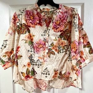 Anthropologie A+ Pilcro Surf Blouse 2X
